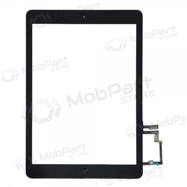 Apple iPad Air kosketuslasi HOME-painikkeella ja pidikkeillä (musta)