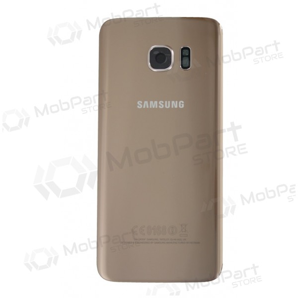 Samsung G935F Galaxy S7 Edge takaakkukansi (kultainen) (käytetty grade B Platinum, alkuperäinen)