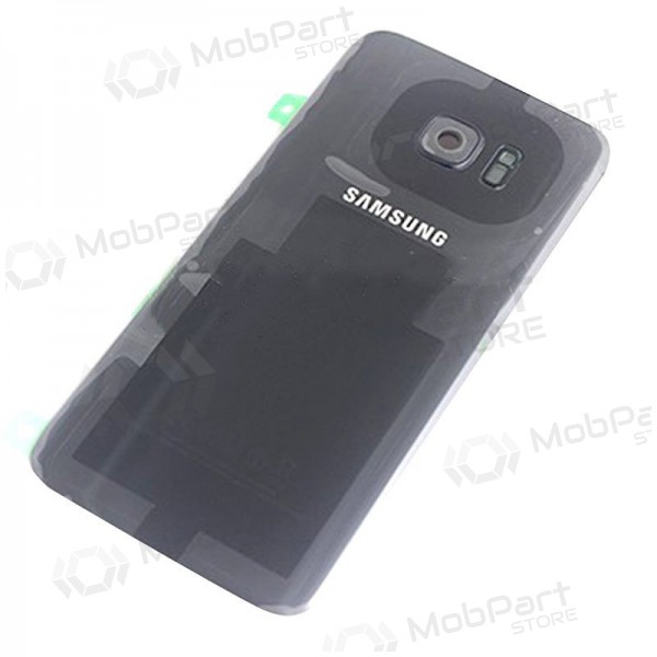 Samsung G935F Galaxy S7 Edge takaakkukansi (musta) (käytetty grade B, alkuperäinen)