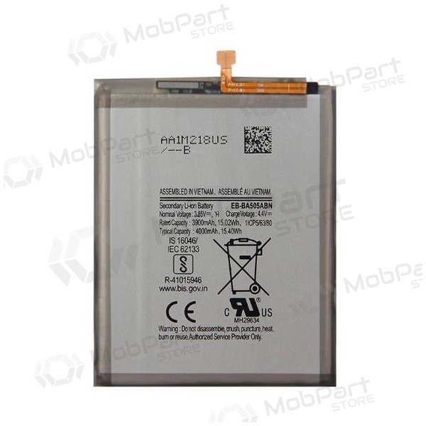 Samsung A205 Galaxy A20 2019 (EB-BA205ABN) paristo / akku (4000mAh) Samsung A205 Galaxy A20 2019 (EB-BA205ABN) paristo / akku (4000mAh)