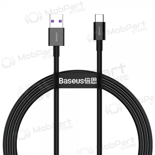 USB kaapeli Baseus Superior iš USB į Type-C 66W 2.0m musta CATYS-A01
