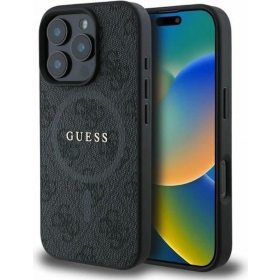 Apple iPhone 16 Pro kotelo - Guess PU Leather 4G Colored Ring MagSafe