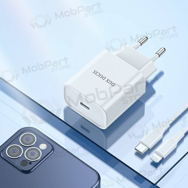 Laturi Dux Ducis C50 PD 20W Quick Charge (valkoinen)