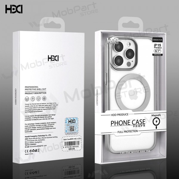 Suojakuori HDD Electro MagSafe Case Apple iPhone 15 Pro Max harmaa