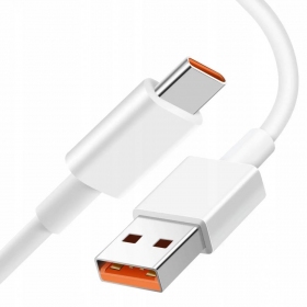 USB kaapeli Xiaomi USB-A to USB-C 6A 1.0m valkoinen