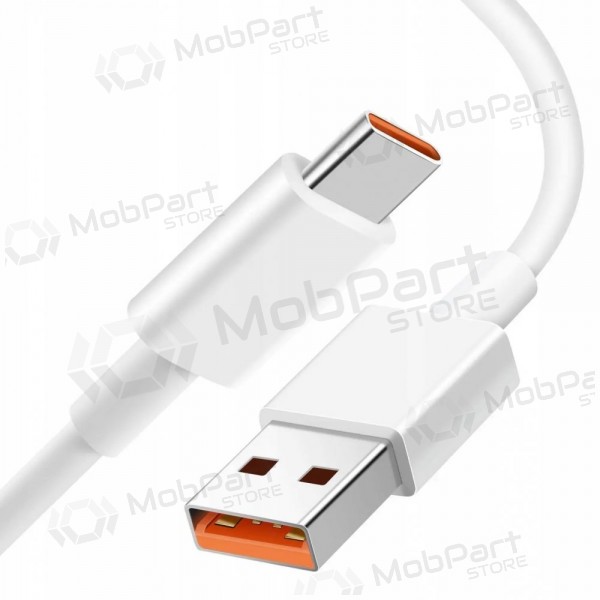 USB kaapeli Xiaomi USB-A to USB-C 6A 1.0m valkoinen