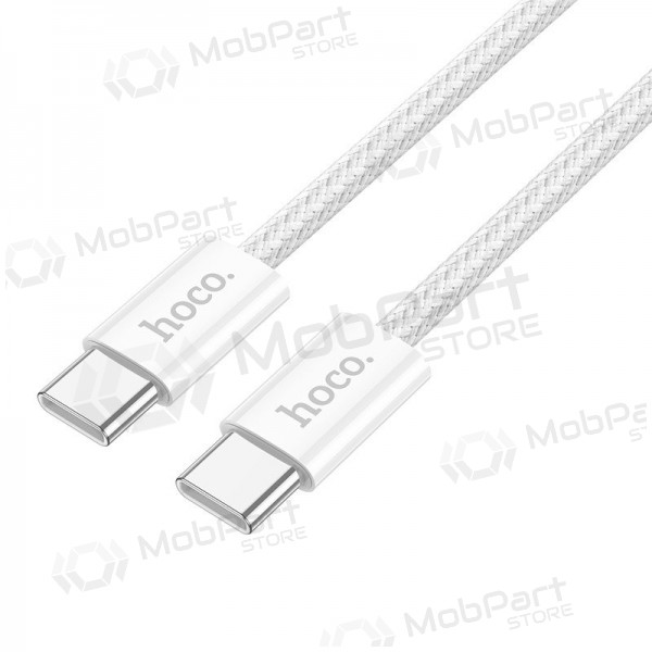 USB kaapeli Hoco X104 60W USB-C to USB-C 2.0m valkoinen