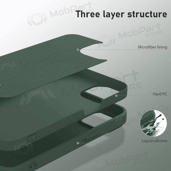 Apple iPhone 14 Pro Max suojakuori „Nillkin Silicone“ (tummanvihreä) Apple iPhone 14 Pro Max suojakuori „Nillkin Silicone“ (tummanvihreä)