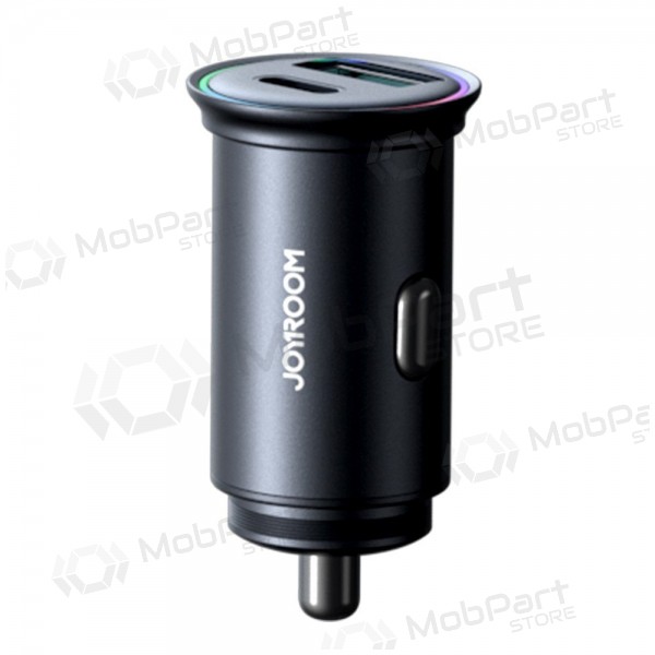 Laturi automobilinis Joyroom JR-CCN04 USB-C/USB-A 60W musta