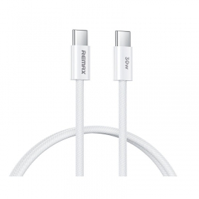 USB kaapeli Remax RC-C010 USB-C to USB-C 30W 1.0m valkoinen
