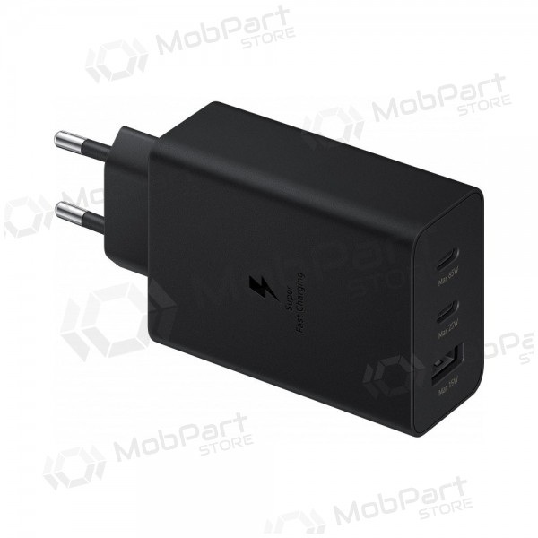 Verkkolaturi Samsung EP-T6530NBEGEU 65 W 2x USB-C + USB-A musta