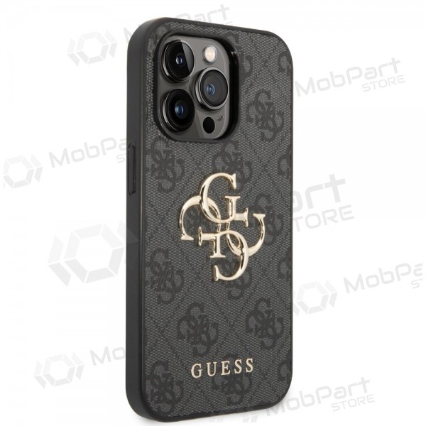 Apple iPhone 14 Pro kotelo - Guess PU 4G Metal Logo (harmaa)