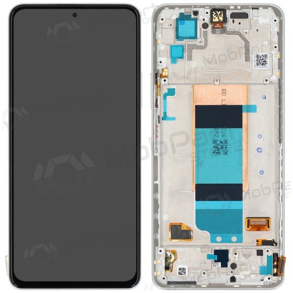 Xiaomi Poco F4 5G näyttö (hopea) (kehyksellä) (alkuperäinen)