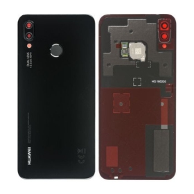 Huawei P20 Lite takaakkukansi musta (Midnight Black) (käytetty grade C, alkuperäinen)