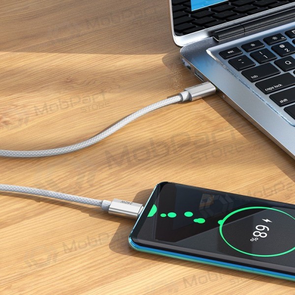 USB-C-kaapeli Hoco U134 USB-C–USB-C 1.8 m 240 W musta