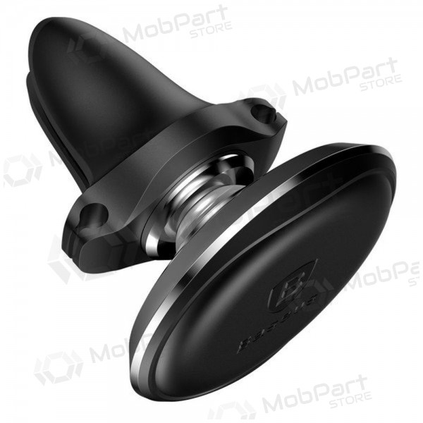 Telefono laikiklis Baseus Magnetic Air Vent With Cable Clip musta SUGX020001