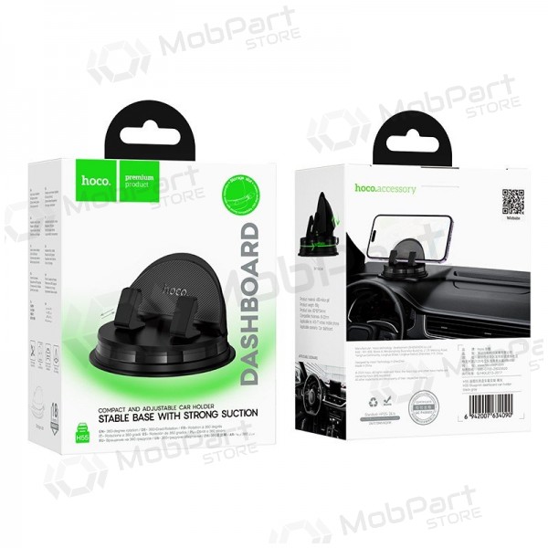 Auton matkapuhelinpidike Hoco H55 (dashboard) musta