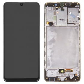Samsung A315 Galaxy A31 2020 näyttö (musta) (kehyksellä) (service pack) (alkuperäinen)