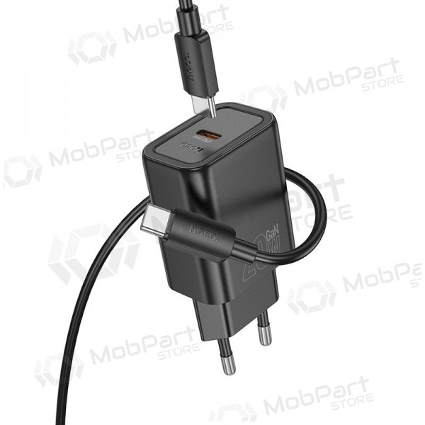 Puhelinlaturi Hoco N60 GaN USB-C USB-C-kaapelilla 1 m musta