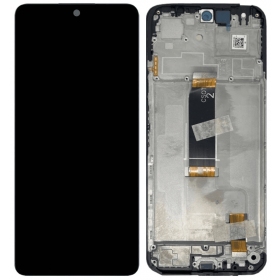 Xiaomi Redmi 13 4G, 5G, Poco M6 4G näyttö (musta) (kehyksellä) (alkuperäinen)