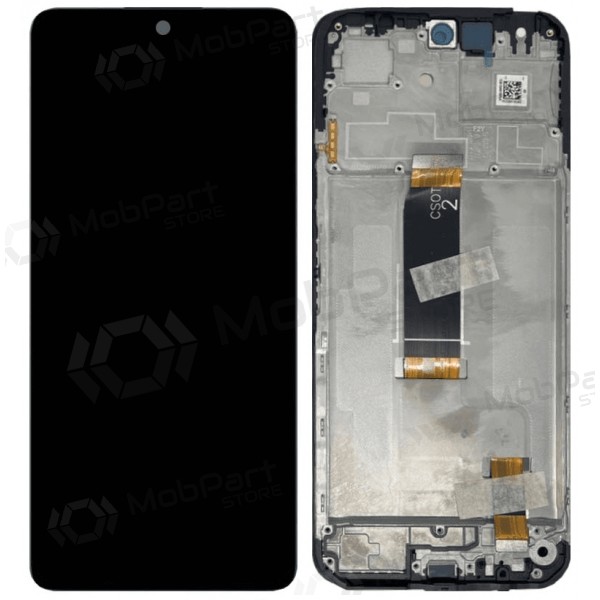 Xiaomi Redmi 13 4G, 5G, Poco M6 4G näyttö (musta) (kehyksellä) (alkuperäinen)