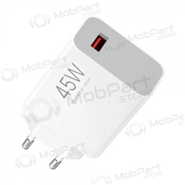Puhelimen laturi Xiaomi Turbo Charging Power Adapter BHR07SLEU 45 w USB-A PD valkoinen