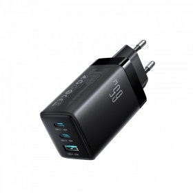 Puhelinlaturi Hoco N66 35 W GaN USB-C + USB-A Lightning-kaapelilla 1 m valkoinen