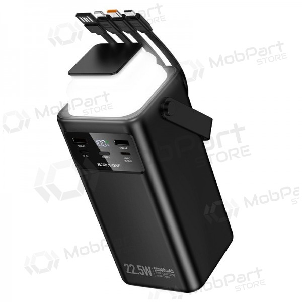 Ulkoinen paristo Power Bank Borofone BJ65A 22.5W 50000mAh musta