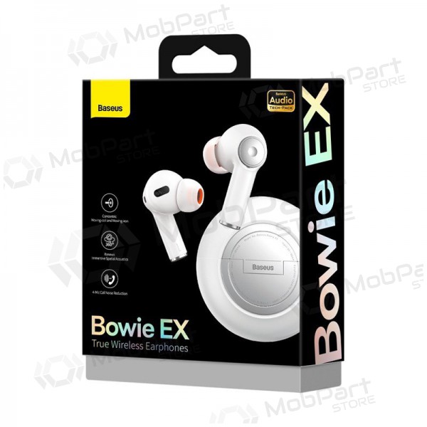 Langaton handsfree Baseus Bowie EX NGTW170002 (valkoinen) Langaton handsfree Baseus Bowie EX NGTW170002 (valkoinen)
