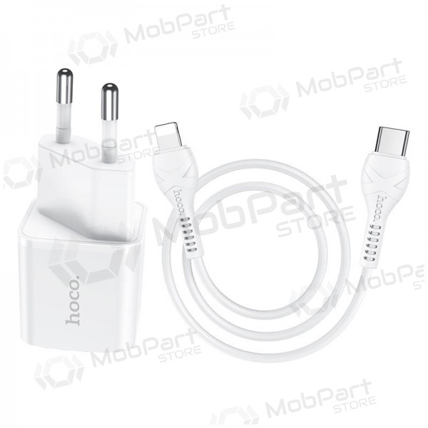 Laturi Hoco N10 PD20W Type-C-Lightning (valkoinen)