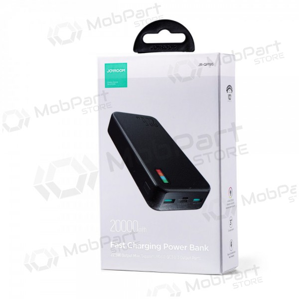 Ulkoinen paristo Power Bank Joyroom JR-QP195 22.5W 20000mAh musta