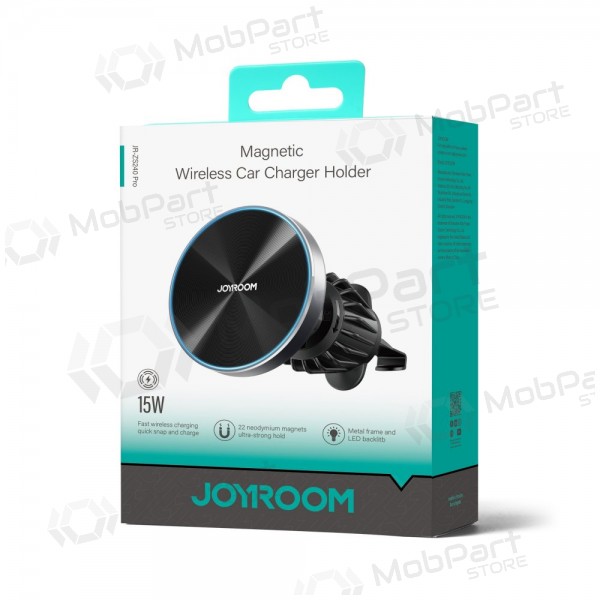 Automobilinis laikiklis-laturi Joyroom JR-ZS240 Pro MagSafe 15W musta