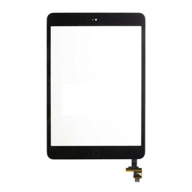 Apple iPad mini / iPad mini 2 kosketuslasi (su Home mygtuku ja laikikliais, ja IC) (musta)