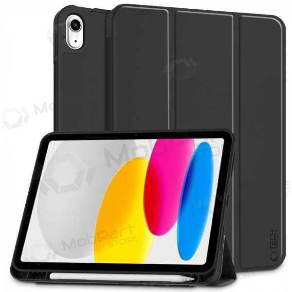 Apple iPad 10.9 2022, iPad 11 2025 kotelo - Tech-Protect SmartCase Pen Holder (musta)
