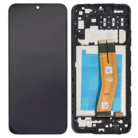 Samsung Galaxy A14 näyttö (musta) (kehyksellä) (Premium)