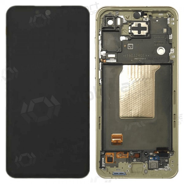Samsung Galaxy A55 näyttö (Awesome Lemon) (kehyksellä) (alkuperäinen)