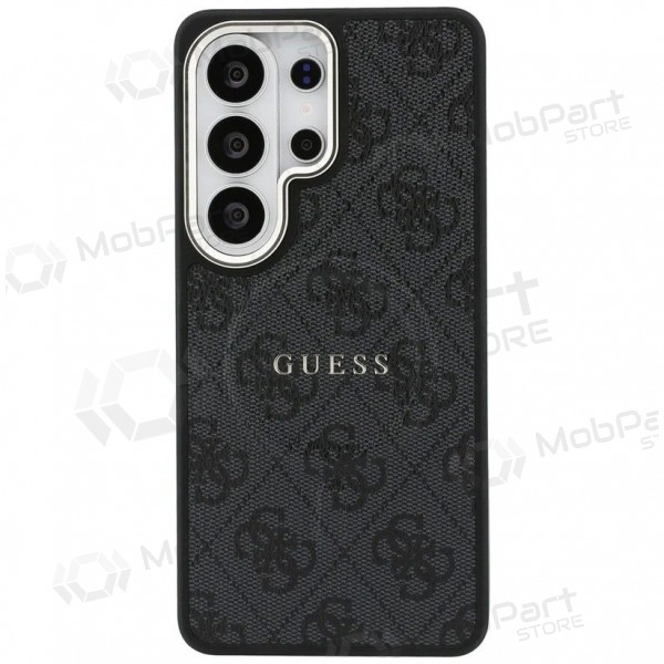 Samsung Galaxy S26 Ultra kotelo - Guess PU Leather 4G Gold Frame Magnetic (musta)
