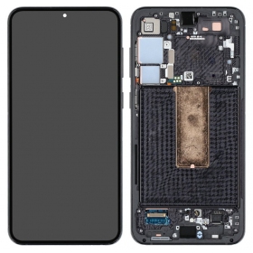Ekranas Samsung S916 S23+ 5G su lietimui jautriu stikliuku ja rėmeliu Phantom Black alkuperäinen (service pack)