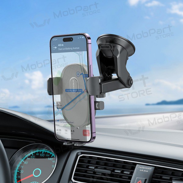 Auton matkapuhelinpidike Borofone BH93 (dashboard) musta