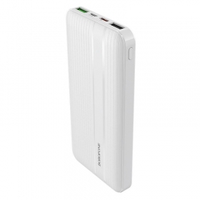 Ulkoinen paristo Power Bank Borofone BJ9 Type-C PD+Quick Charge 3.0 (3A) 10000mAh valkoinen