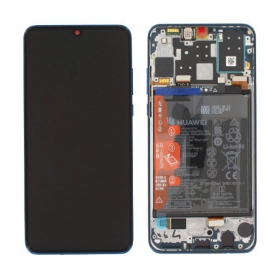Huawei P30 Lite New Edition 2020 (02353FQE/02353DQS) näyttö (sininen) (kehyksellä ja paristo) (service pack) (alkuperäinen)