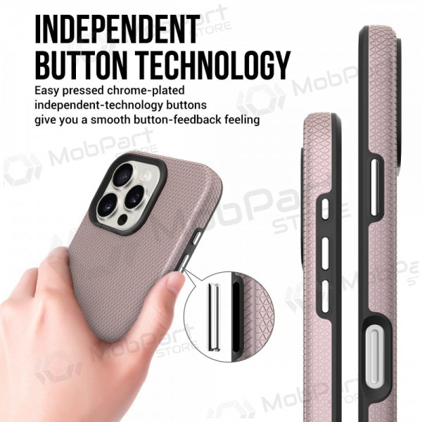 Suojakuori Perfectionists Triangle Mag Case Apple iPhone 12 Pro Max rožinio aukso Suojakuori Perfectionists Triangle Mag Case Apple iPhone 12 Pro Max rožinio aukso