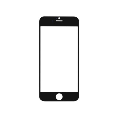 Apple iPhone 6 Näytön lasi (musta) (for screen refurbishing)