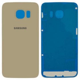 Samsung G925F Galaxy S6 Edge takaakkukansi (kultainen) (käytetty grade A, alkuperäinen)