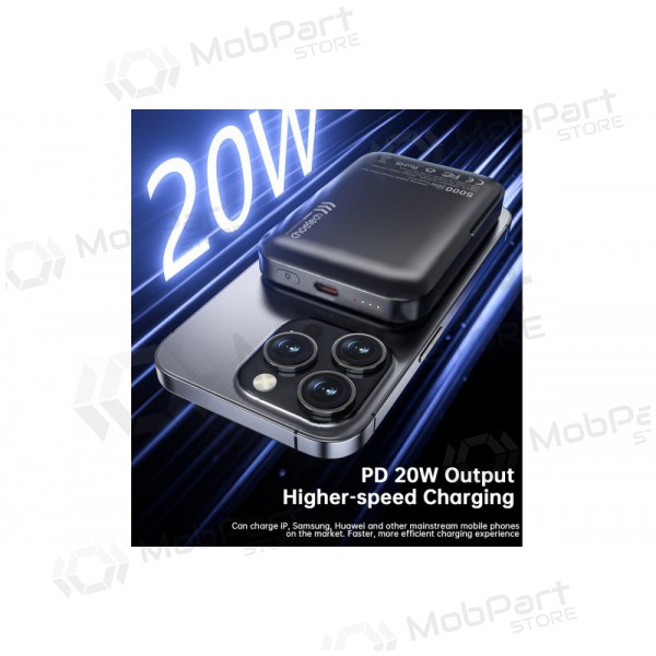 Ulkoinen paristo Power Bank Choetech B743 15W Magsafe 10000mAh musta