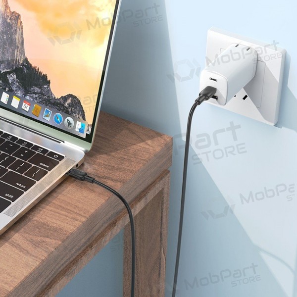 USB kaapeli Borofone BX113 60W USB-C to USB-C 2.0m musta