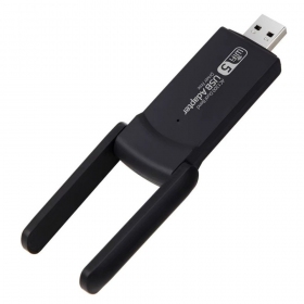 USB Wi-Fi sovitin Reach UWA-1 1300Mbps 802.11ac/a/b/g/n musta