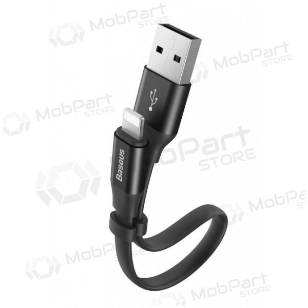 USB kaapeli Baseus lightning 0.23m (2A) (musta)