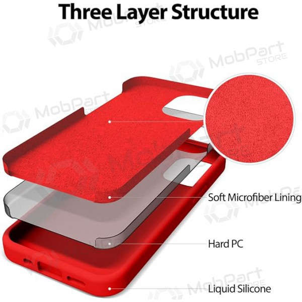 Apple iPhone 11 Pro Max kotelo Mercury -Silicone Case- (punainen)