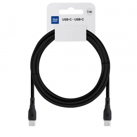 USB-C-kaapeli Blue Star PJ73-13-3 USB-C–USB-C 1 m 60 W musta